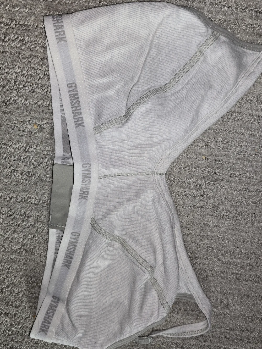 Gymshark Grey Rib Bralette Size Xlarge - Picture 3 of 6